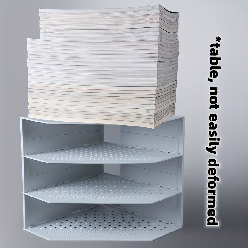 4 Pairs Folding File Frame Telescopic Bookshelf Installation File Rack