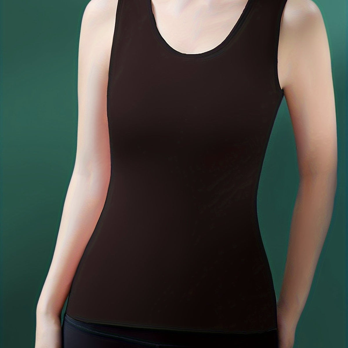 Women's Sleeveless Padded Thermal Tank Top