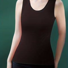 Women's Sleeveless Padded Thermal Tank Top