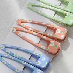 10pcs Floral Hair Clips for Girls No Slip Snap Clips Girls Hair Accessories