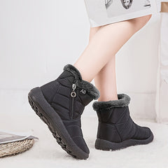 Women's Waterproof Snow Boots Cozy Fleece Lining Warm Winter Ankle Boots