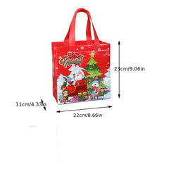 Christmas Pattern Storage Handbag Lightweight Non woven Bag