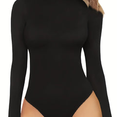 Seamless Shaping Bodysuit Tummy Control Slimming Long Sleeve Body Shaper