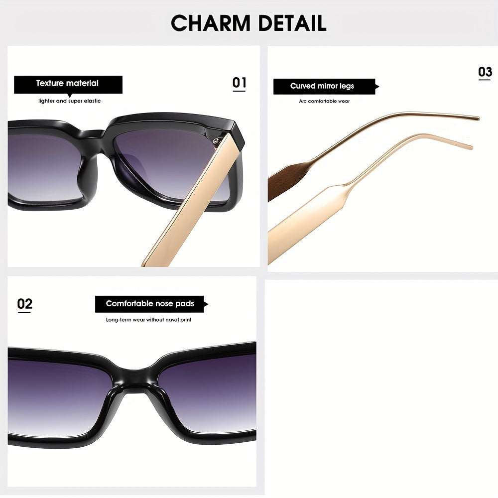 Square Small Frame Metal Sunglasses for Sun Protection Outdoor Sports