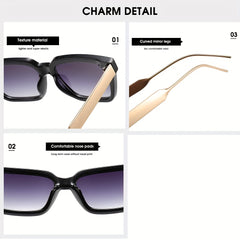 Square Small Frame Metal Sunglasses for Sun Protection Outdoor Sports