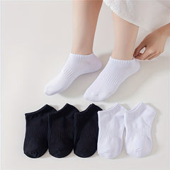 6 Pairs Lightweight Ankle Socks Women's Stockings & Hosiery