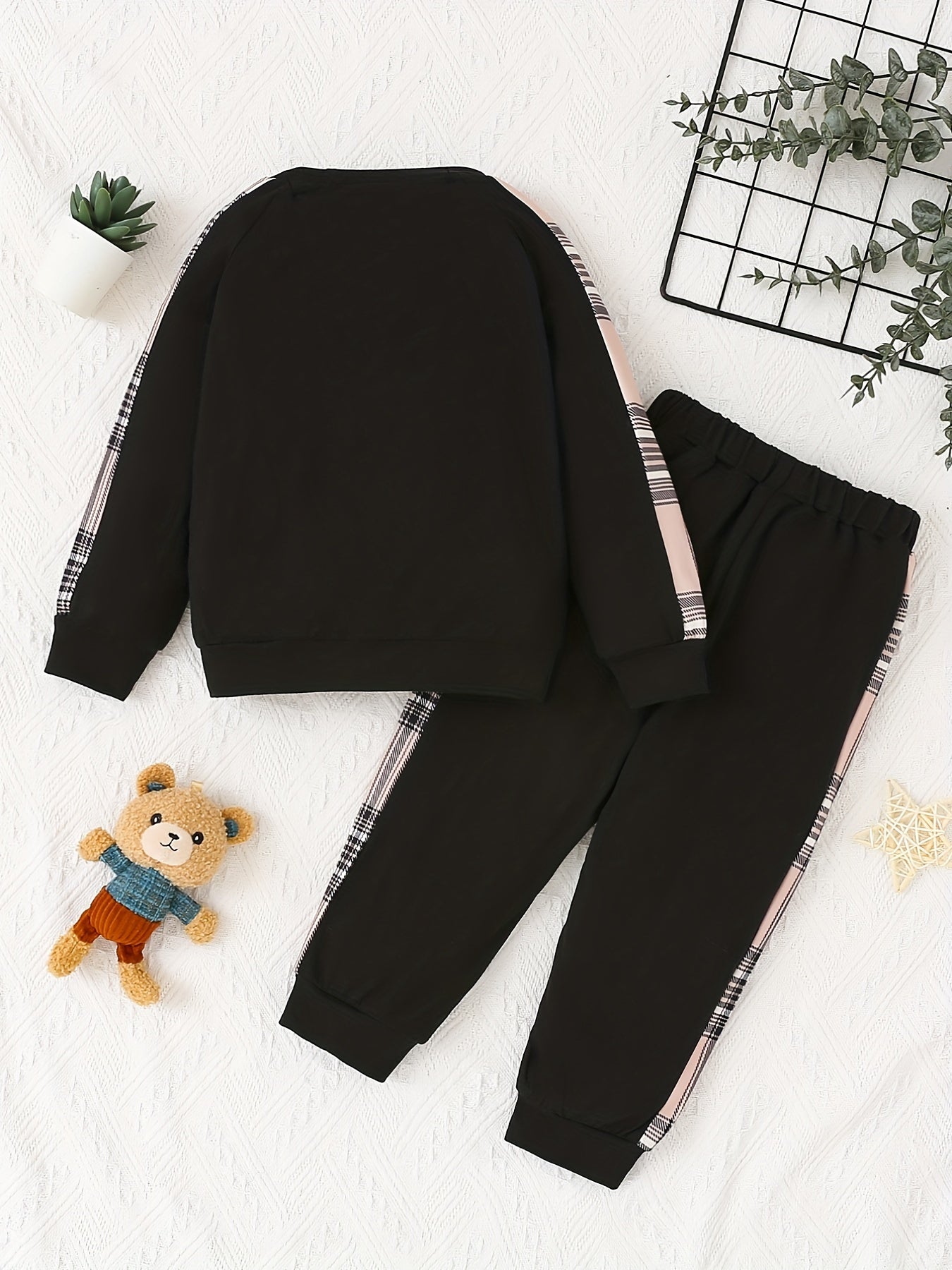 Baby Boy's Cartoon Outfit Long Sleeve Top & Pants Set
