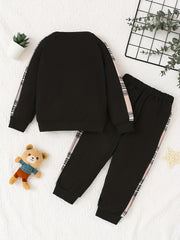 Baby Boy's Cartoon Outfit Long Sleeve Top & Pants Set