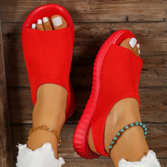 Women's Breathable Ankle Strap Sandals Comfortable Open Toe Shoes