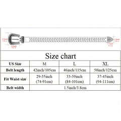 Rhinestone Skull Cowboy Leather Belt Sparkle Studded Belts
