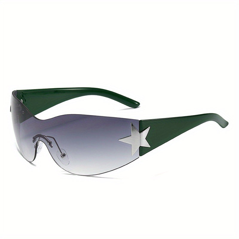 Y2K One Piece Gradient Sunglasses UV400