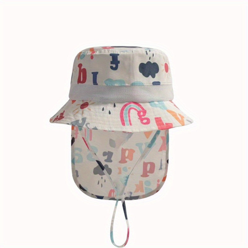 Kids Sunscreen Beach Hat Adjustable Baby Fisherman Hat