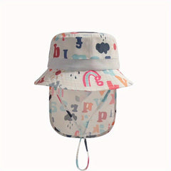 Kids Sunscreen Beach Hat Adjustable Baby Fisherman Hat