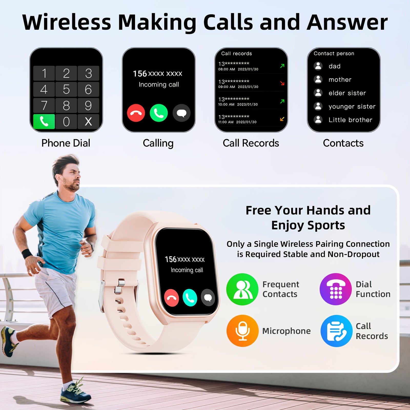 Smart Watch 100 Sports Modes Sports Watch Pedometer Multiple Sports Modes