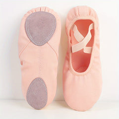 Canvas Ballet Shoes for Girls and Women - Soft Sole