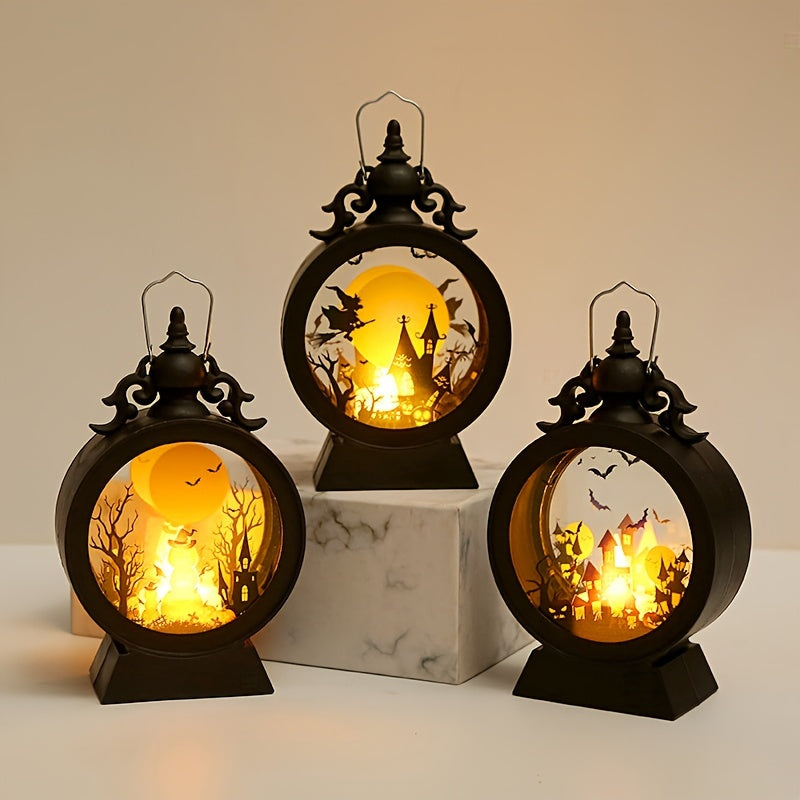 Vintage LED Halloween Candle Lantern Mini Lantern Decorative Lights
