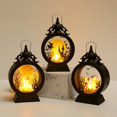 Vintage LED Halloween Candle Lantern Mini Lantern Decorative Lights
