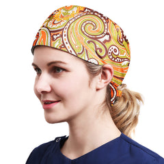 Quick Dry Working Cap Adjustable Sweatband Tie Cotton Hat Unisex