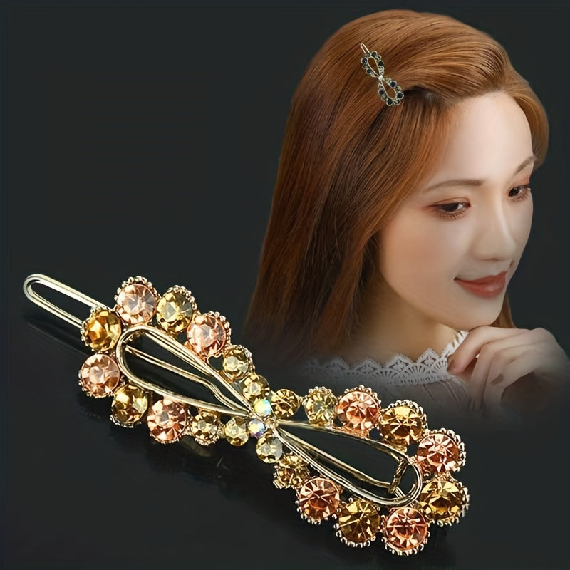 Rhinestone Hair Clip Side Clip Bangs Clip Hair Accessories Jewelry