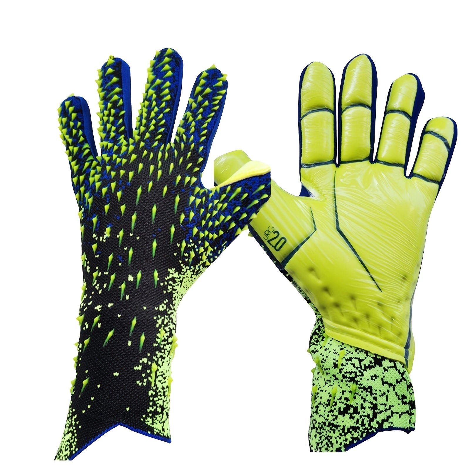 Pro Soccer Goalkeeper Gloves Breathable Comfortable Durable Green