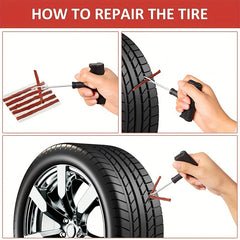 Car Tubeless Tire Seals Repair Strips with Glue for Tyre Plug Puncture