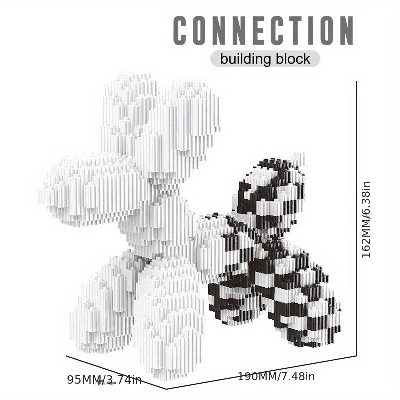 Balloon Dog Building Block Set - Festive Home Decor Gift