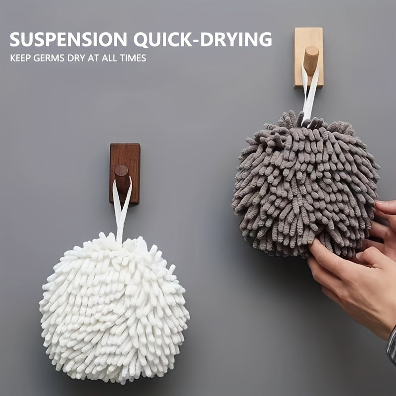 Chenille Hanging Towel Ball for Quick Drying Hands