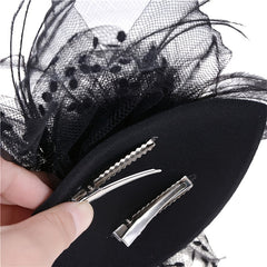 Wedding Fascinator Hat with Duck Billed Clip