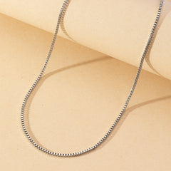 Men's Stainless Steel Box Necklace