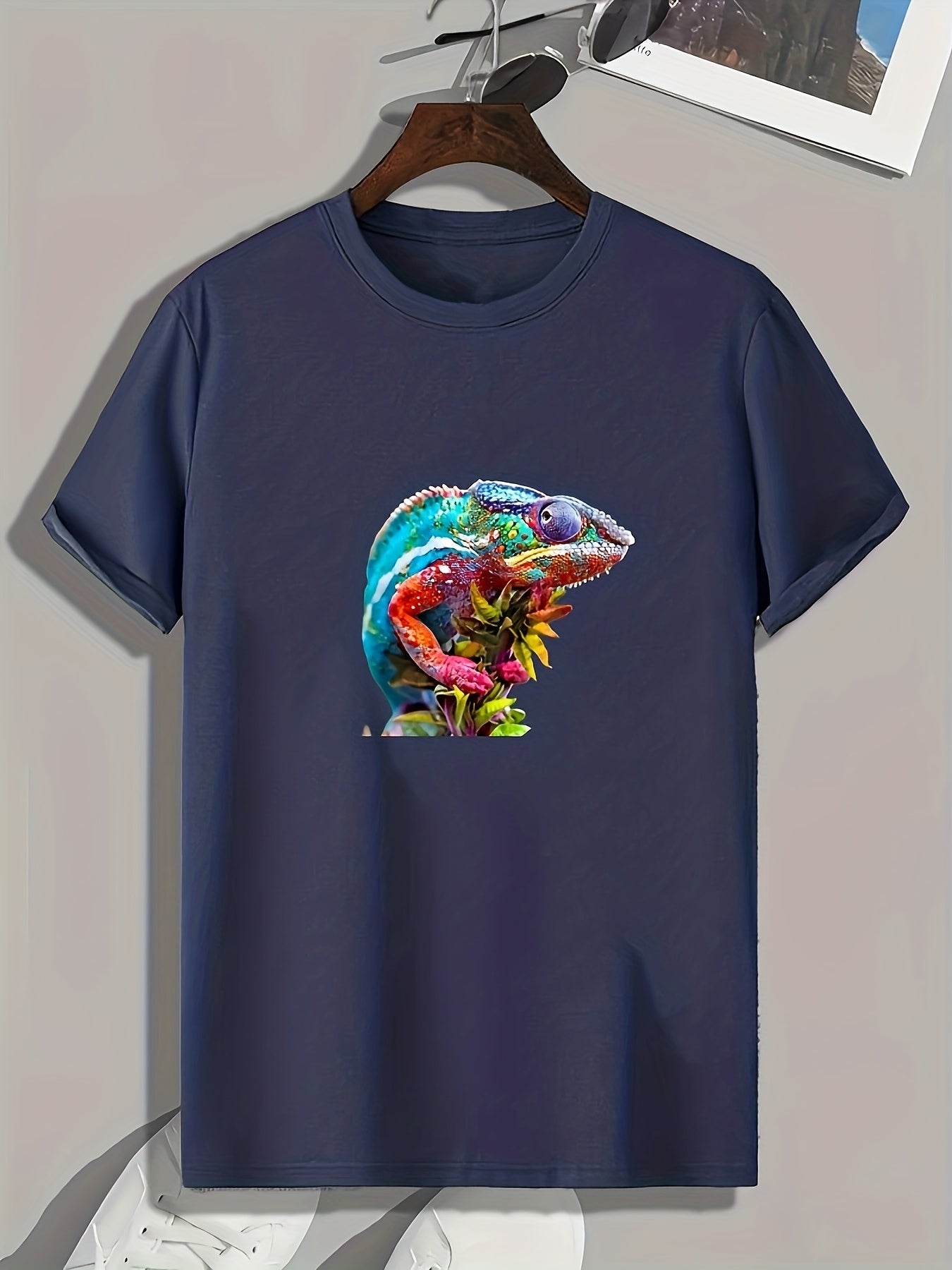Animal Print Men's Graphic T-shirt Casual Tee For Summer