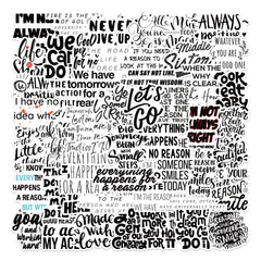 50 Inspiring English Phrases Waterproof Stickers