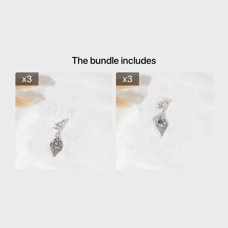 Ghost Wig Braids Accessories Spiral Clips Hair Rings Decor Alloy Leaf Pendant