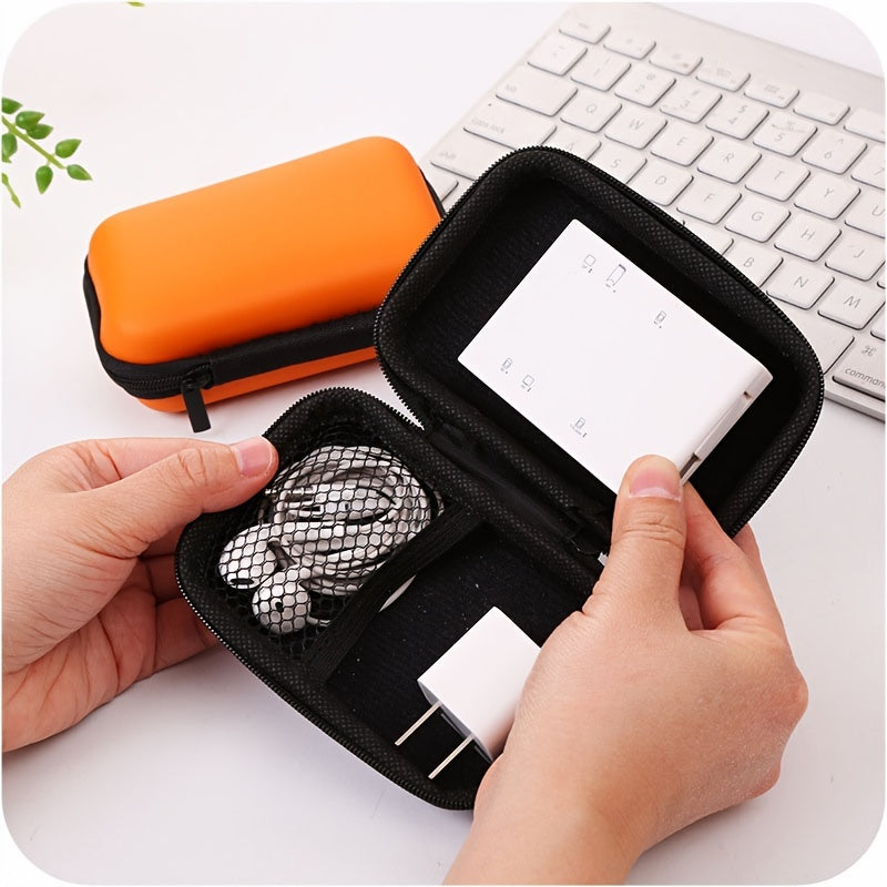 Portable Data Cable & Earphone Storage Bag