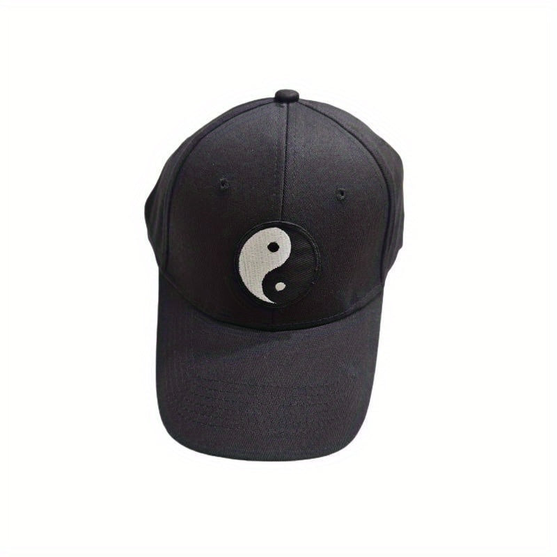 Yin Yang Embroidered Baseball Cap Hip Hop Sun Hat