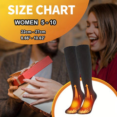 3 Pairs Warm Cotton Knee High Socks for Hiking