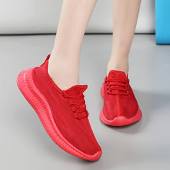 Women's Mesh Lace Up Sports Shoes Comfortable Running Shoes