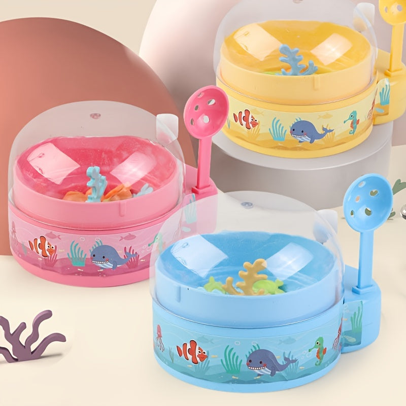 Clockwork Rotating Fish Fishing Machine Wind up Clockwork Fish Egg Toys