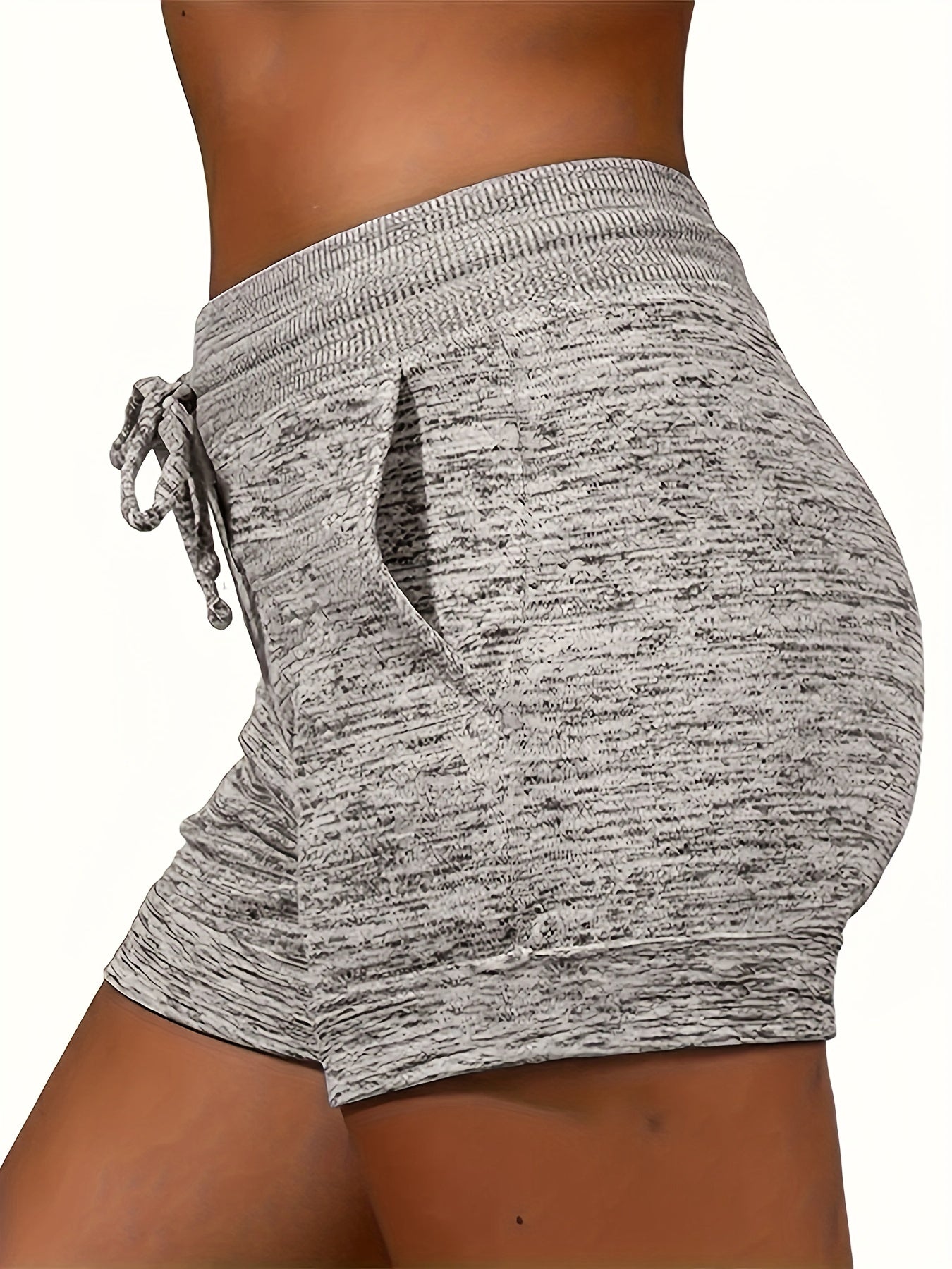 Leopard Lips Print Drawstring Shorts Casual Shorts for Spring & Summer