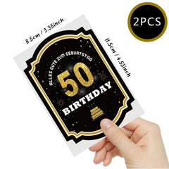 50th Birthday Bottle Labels Champagne Sparkling Wine Stickers