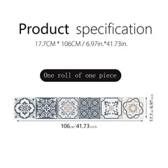 Mediterranean Printed Stair Stickers for Walls Floors