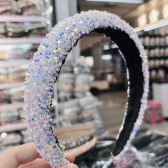 Colorful Star Sequin Headband Glitter Hair Band for Women Girls