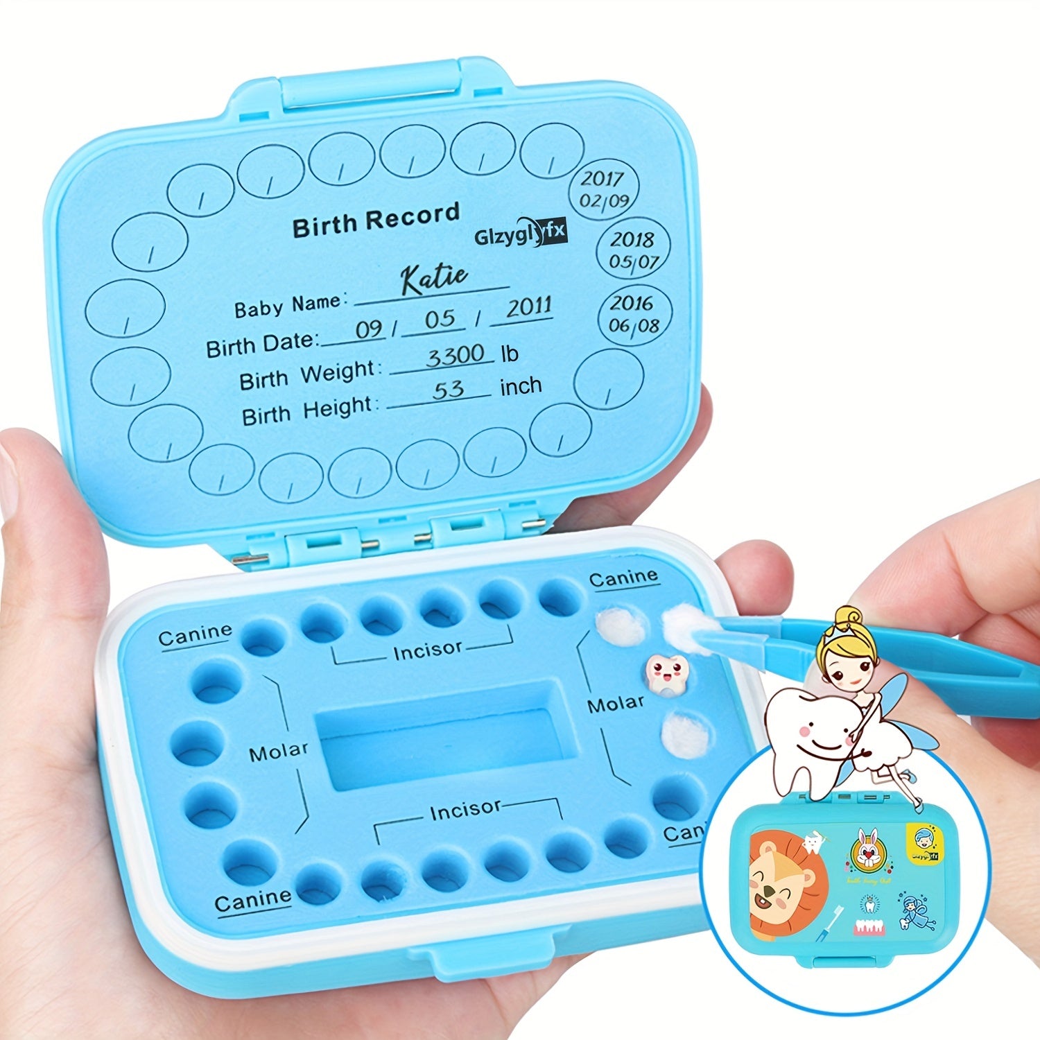 Cute Baby Hair & Tooth Keepsake Box
