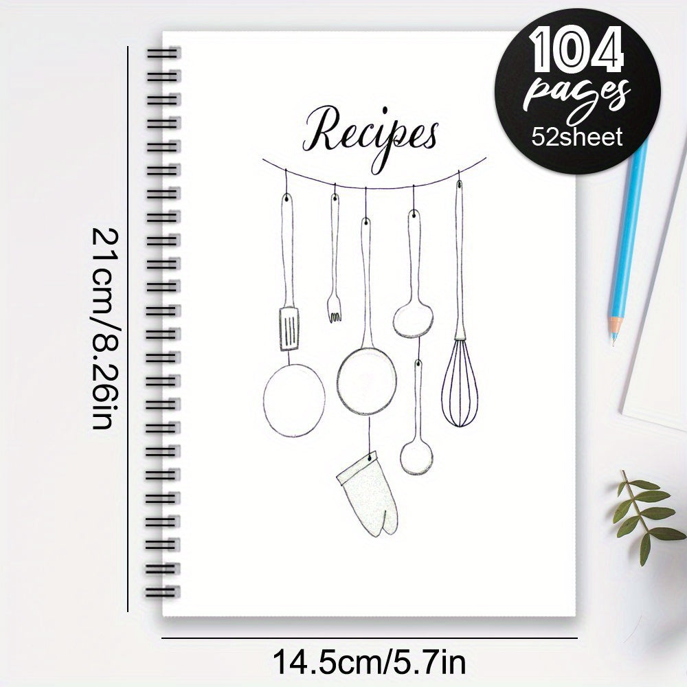 Spiral Recipe Notebook - Record Your Recipes - Ideal Gift - Daily Planner