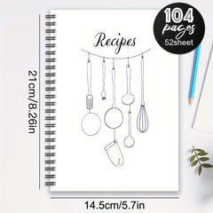 Spiral Recipe Notebook - Record Your Recipes - Ideal Gift - Daily Planner