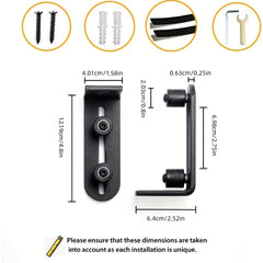 2pcs Barn Door Floor Guide Adjustable Roller Sliding Unique Guidance