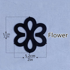 4pcs Flower Bra Strap Clips Non-slip Buckle Women's Lingerie Accessories
