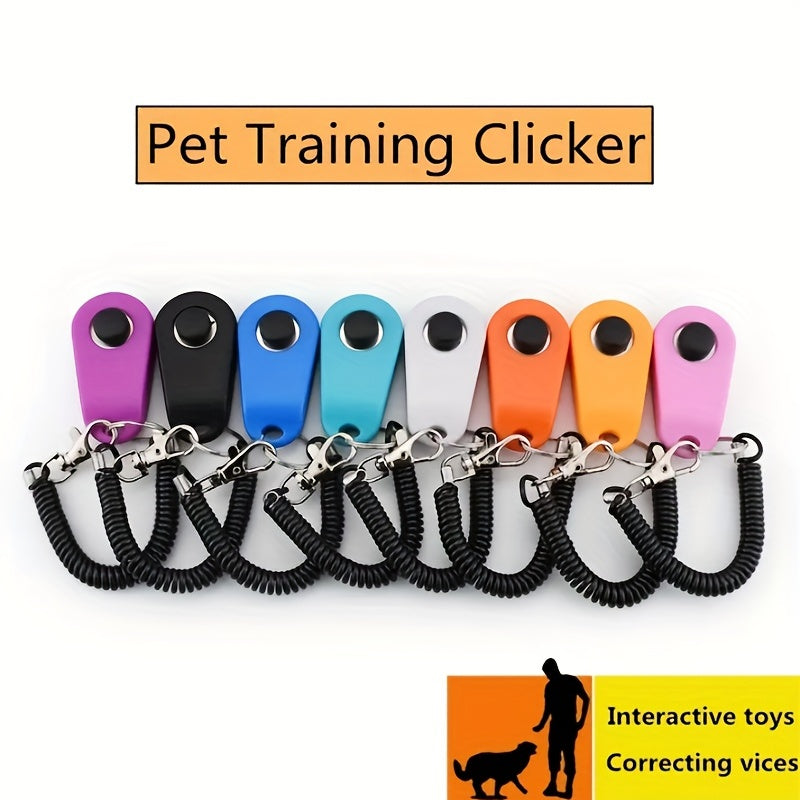Pet Training Clicker with Wrist Strap - Improve Behavior and Communication