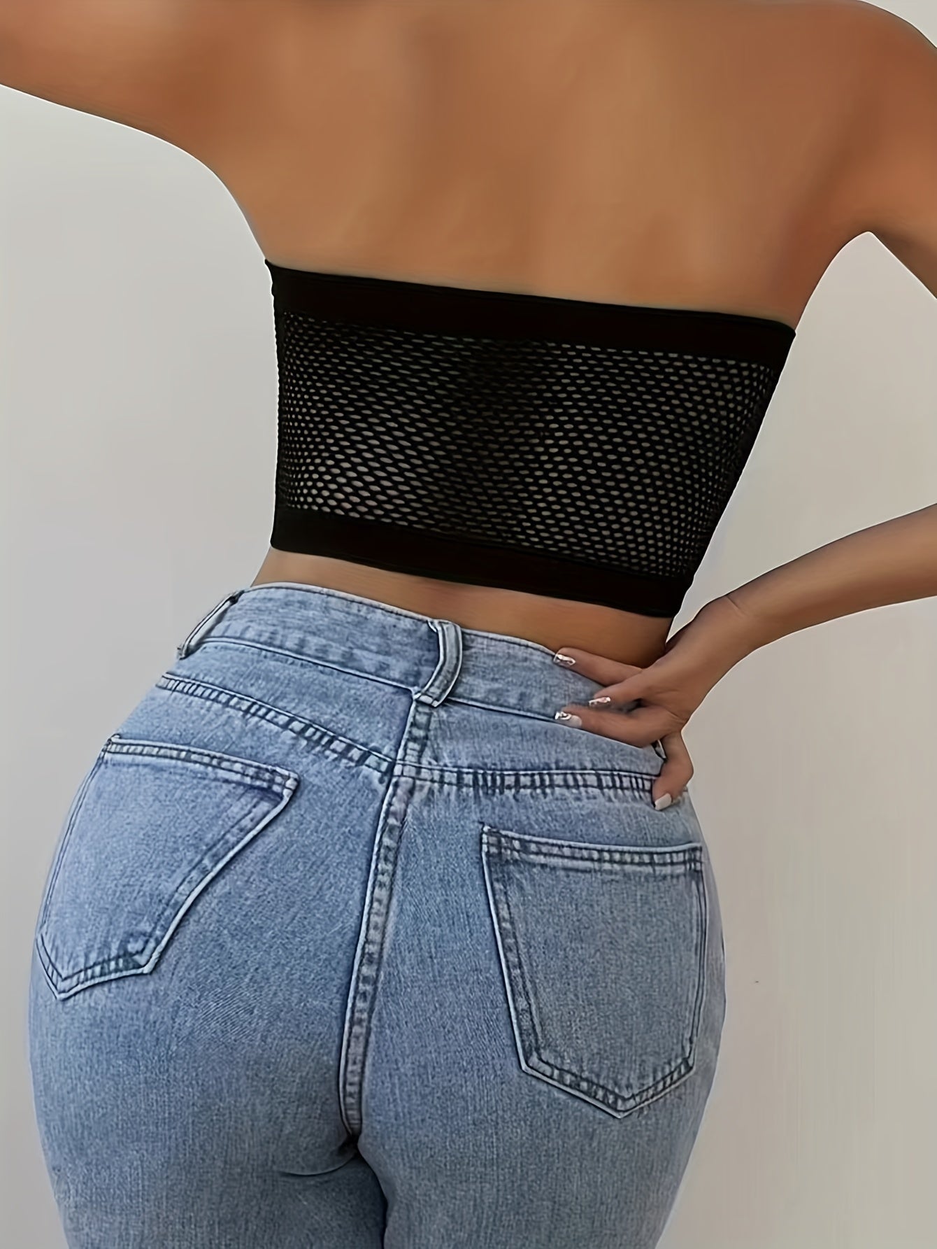 3pcs Strapless Bandeau Bras Comfy & Soft Cut Out Stretch Bra