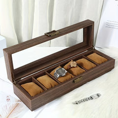 Retro Visible Sunroof Soft Pillow Watch Storage Box