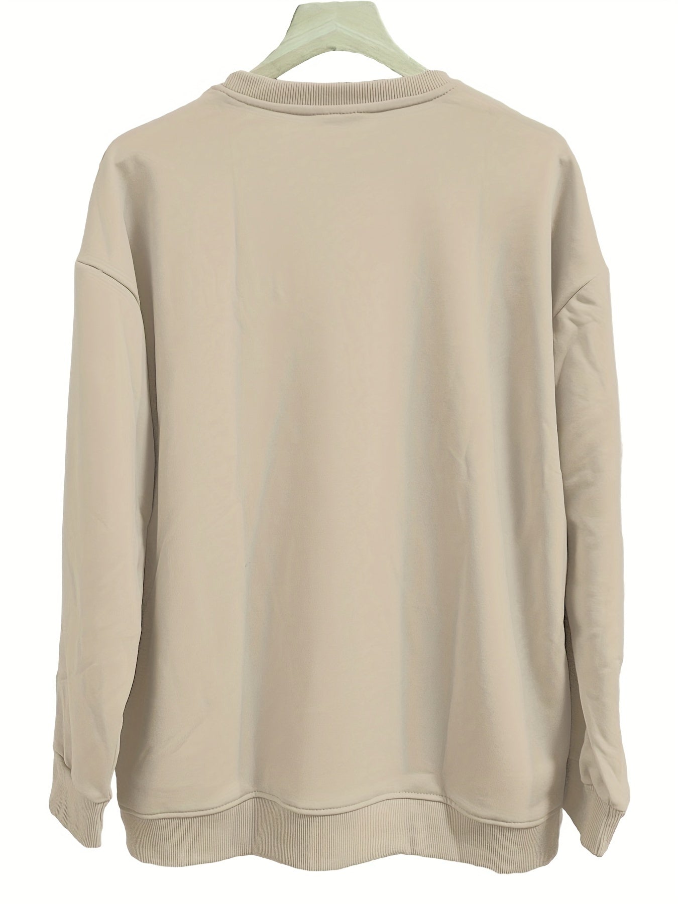 Cow Head Print Pullover Sweatshirt Crew Neck Casual Long Sleeve